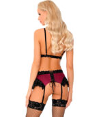 LIVCO CORSETTI FASHION - NAHIR LC 20214 SOUTIEN-GORGE + CULOTTE + PORTE-JARRETELLES S/M