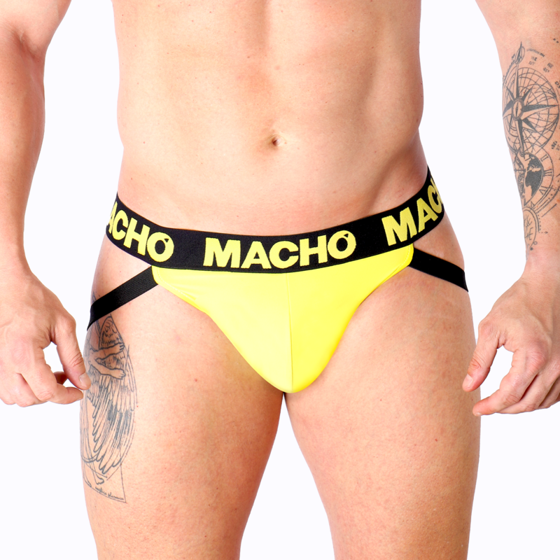 MACHO - MX25A JOCK LYCRA JAUNE XL