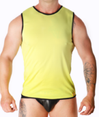 MACHO - T-SHIRT JAUNE S/M