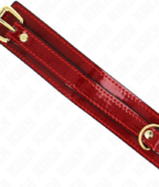 KINK - COLLIER AJUSTABLE ROUGE VIN AVEC DÉTAILS DORÉS 29-42