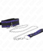 KINK - COLLIER COURT EN DENTELLE DE VELOURS AVEC CEINTURE 105 CM AVEC GARNITURE EN NYLON 44 X 5