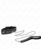 KINK - COLLIER EN CUIR PVC AVEC CEINTURE 105 CM RIVET STRASS 41