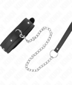 KINK - COLLIER AVEC LAISSE 65 CM 1 ANNEAU RÉGLABLE 38-49 CM X 5 CM