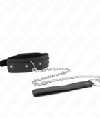 KINK - COLLIER AVEC LAISSE 65 CM 1 ANNEAU RÉGLABLE 38-49 CM X 5 CM