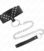 KINK - COLLIER AVEC CEINTURE 65 CM AVEC RIVET V RÉGLABLE 36-43 CM X 5 CM