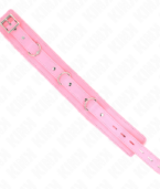 KINK - COLLIER AVEC LAISSE 65 CM AVEC RESTRICTIONS ROSE 36-42 CM X 5