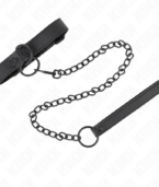 KINK - COLLIER AVEC LAISSE FONCÉE 65 CM AJUSTABLE 37-54 CM X 3 CM