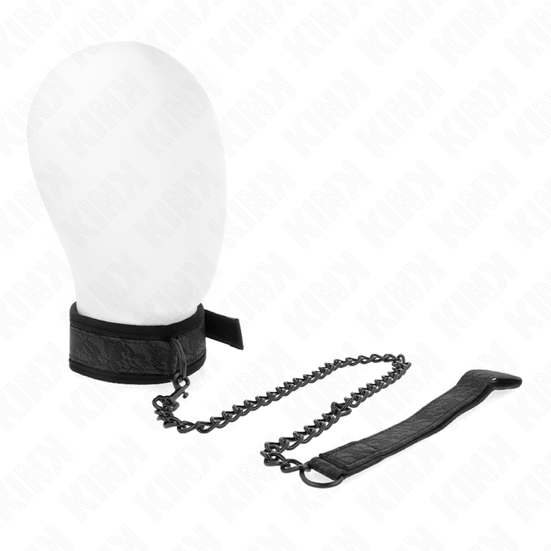 KINK - COLLIER MODÈLE BASIC AVEC LAISSE 77 CM MODÈLE 5 AJUSTABLE 34-54 CM X 5 CM