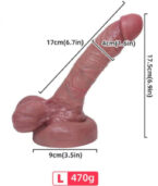 ARMONY - GODE RÉALISTE EN SILICONE LIQUIDE 17 CM