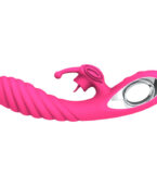 ARMONY - VIBRATEUR VICKY RABBIT AVEC LANGUE  ANNEAU DE TIRAGE FUCHSIA