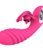 ARMONY - VIBRATEUR VICKY RABBIT AVEC LANGUE  ANNEAU DE TIRAGE FUCHSIA