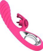 ARMONY - VIBRATEUR VICKY RABBIT AVEC LANGUE  ANNEAU DE TIRAGE FUCHSIA