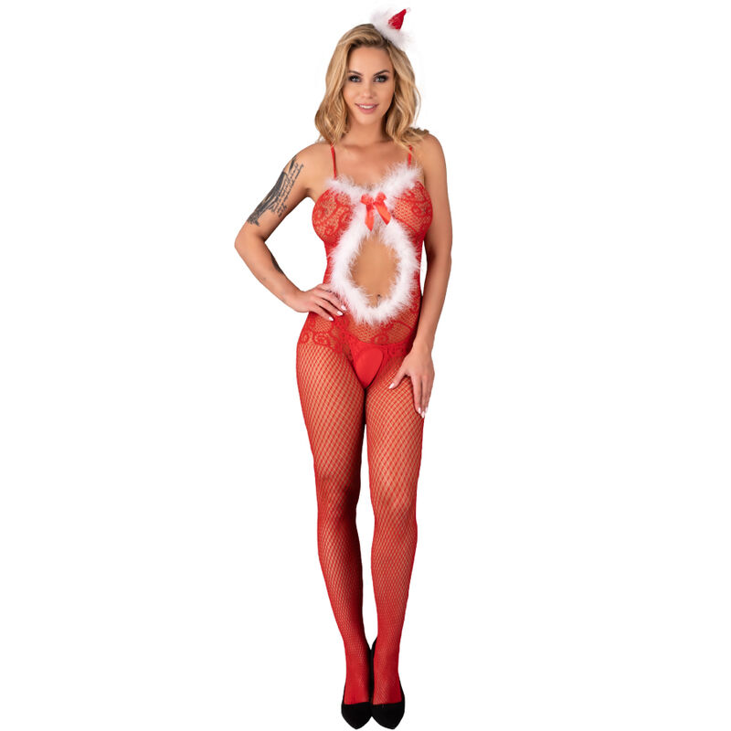 LIVCO CORSETTI FASHION - MAGALI LC 17178 BODYSTOCKING FOURRURE NOËL TAILLE UNIQUE