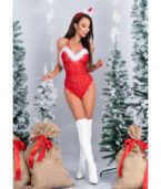 LIVCO CORSETTI FASHION - BODY FEMME EN DENTELLE PÈRE NOËL S/M