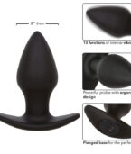 CALEXOTICS - ROCK BOTTOM PLUG ANAL PARFAIT 10 VIBRATIONS SILICONE NOIR