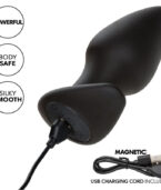 CALEXOTICS - ROCK BOTTOM PLUG ANAL PARFAIT 10 VIBRATIONS SILICONE NOIR