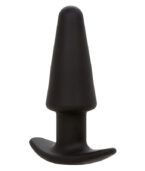 CALEXOTICS - ROCK BOTTOM TAPERED ANAL PLUG 10 VIBRATIONS SILICONE NOIR