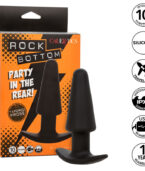 CALEXOTICS - ROCK BOTTOM TAPERED ANAL PLUG 10 VIBRATIONS SILICONE NOIR