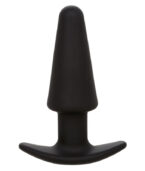 CALEXOTICS - ROCK BOTTOM TAPERED ANAL PLUG 10 VIBRATIONS SILICONE NOIR