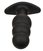 CALEXOTICS - ROCK BOTTOM PLUG ANAL PERLÉ 10 VIBRATIONS SILICONE NOIR