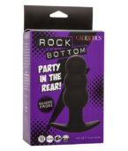 CALEXOTICS - ROCK BOTTOM PLUG ANAL PERLÉ 10 VIBRATIONS SILICONE NOIR