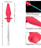 CALEXOTICS - SOUTHERN LIGHTS LIGHT UP PLUG ANAL 10 VIBRATIONS SILICONE ROSE