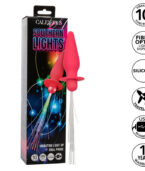 CALEXOTICS - SOUTHERN LIGHTS LIGHT UP PLUG ANAL 10 VIBRATIONS SILICONE ROSE