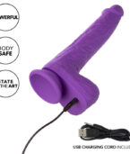 CALEXOTICS - STUDS VIBRATEUR RECHARGEABLE ET ROTATIF 10 VIBRATIONS VIOLET