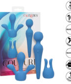 CALEXOTICS - COUTURE KIT VIBRATEUR WAND 10 VIBRATIONS BLEU