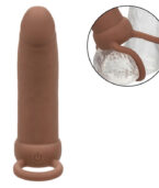 CALEXOTICS - MAXX THICK DOUBLE PÉNÉTRATEUR 10 VIBRATIONS MARRON