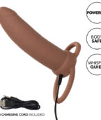 CALEXOTICS - MAXX THICK DOUBLE PÉNÉTRATEUR 10 VIBRATIONS MARRON