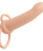 CALEXOTICS - MAXX DOUBLE PÉNÉTRATEUR NERVURÉ 10 VIBRATIONS FLESH