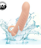 CALEXOTICS - MAXX DOUBLE PÉNÉTRATEUR NERVURÉ 10 VIBRATIONS FLESH