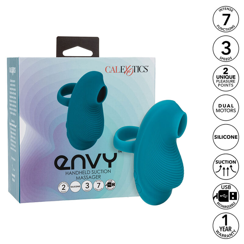 CALEXOTICS - ENVY MASSEUR À BILLE PORTABLE 7 VIBRATIONS BLEU