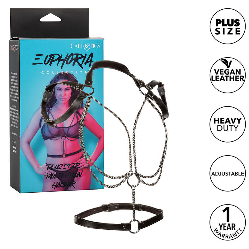 CALEXOTICS - EUPHORIA HARNAIS LICOL MULTICHAÎNES PREMIUM GRANDE TAILLE