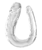 KING COCK - DOUBLE TROUBLE DOUBLE GODE 44 CM TRANSPARENT