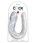 KING COCK - DOUBLE TROUBLE DOUBLE GODE 44 CM TRANSPARENT