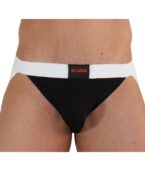 BURN - 004 JOCK NOIR BRILLANT / BLANC S