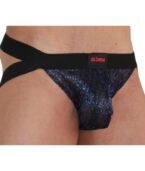 BURN - 006 JOCK BLEU BRILLANT / NOIR S