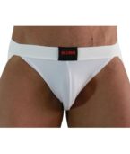 BURN - 007 JOCK LYCRA BLANC S