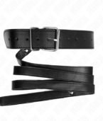 KINK - COLLIER AVEC CEINTURE 116 CM BRACELET NOIR AJUSTABLE 32-50 CM X 8 CM