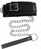 KINK - COLLIER AVEC LAISSE 65 CM AVEC RESTRICTIONS NOIR 36-42 CM X 5