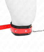 KINK - COLLIER AVEC BRACELET ROUGE 65 CM AJUSTABLE 36-43 CM X 5 CM