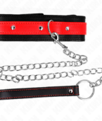 KINK - COLLIER AVEC BRACELET ROUGE 65 CM AJUSTABLE 36-43 CM X 5 CM