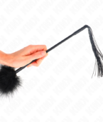 KINK - Fouet en silicone avec plumes pour chatouiller 47 cm