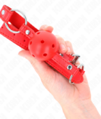 KINK - BÂTON RESPIRANT 4 CM AVEC DOUBLE RIVET MODÈLE 1 ROUGE 62