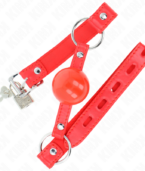 KINK - BÂILLON TPE BALLE 4 CM AVEC ROJO LOCK 60 x 2 CM