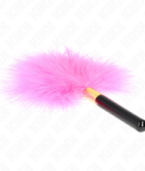 KINK - PLUMES TICKLE EN MÉTAL DORÉ FUCHSIA 18 CM