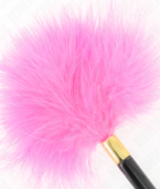 KINK - PLUMES TICKLE EN MÉTAL DORÉ FUCHSIA 18 CM