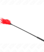 KINK - PLUSIEURS PLUMES DE CHATOUILLES ROUGES 45 CM